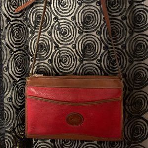 Red Pebble Vintage Shoulder Bag